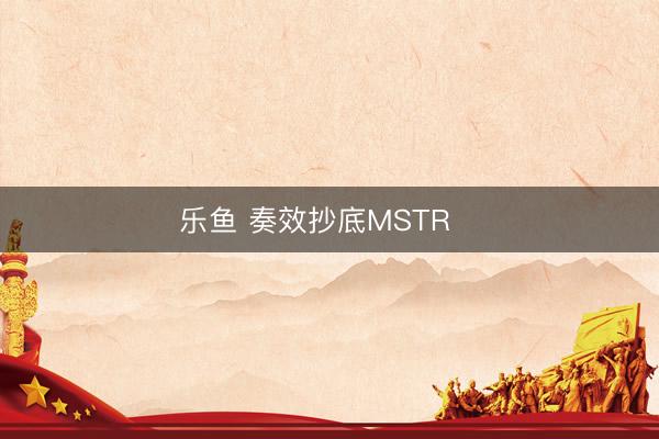 乐鱼 奏效抄底MSTR✌️